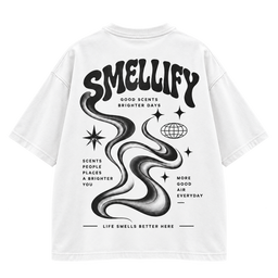 Oversized t-shirt - Vit