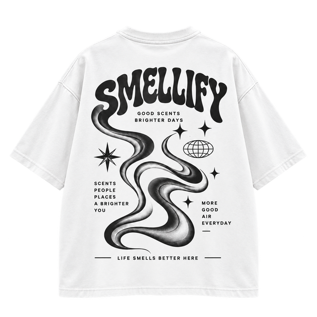Oversized t-shirt - Vit